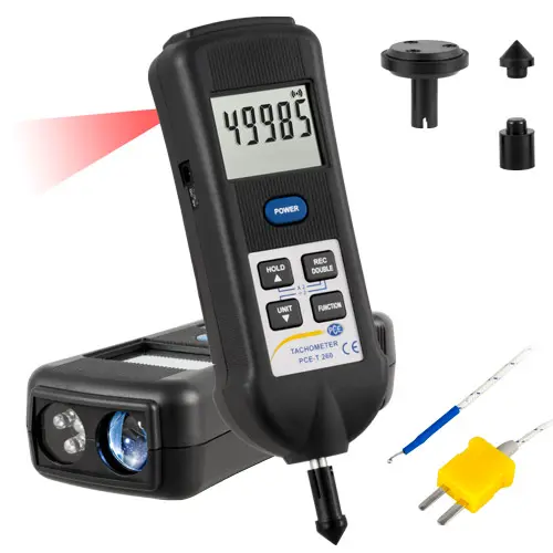 Tacómetro PCE-T 260-ICA Incl. Certificado Calibración ISO | PCE Instruments