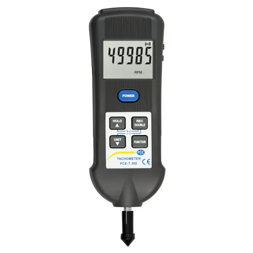 Tacómetro PCE-T 260-ICA Incl. Certificado Calibración ISO | PCE Instruments