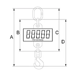 Balanza colgante - Esquema