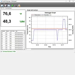 Registrador de datos de temperatura - Software de configuración