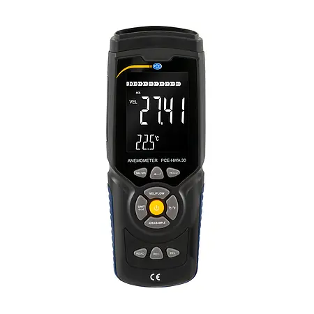 Air Flow / Temperature Data Logger PCE-HWA 30 front view