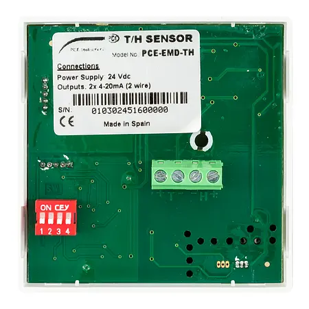 Air Humidity Meter PCE-EMD 10 sensor rear side