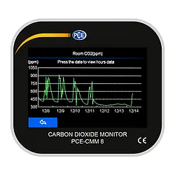 Air Quality Station PCE-CMM 8 display