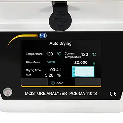 Analytical Balance PCE-MA 110TS touch display