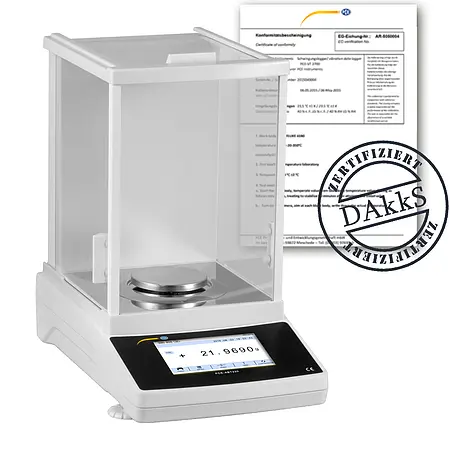 Benchtop Scale PCE-ABT 220-DAkkS Incl. DAkkS Calibration Certificate