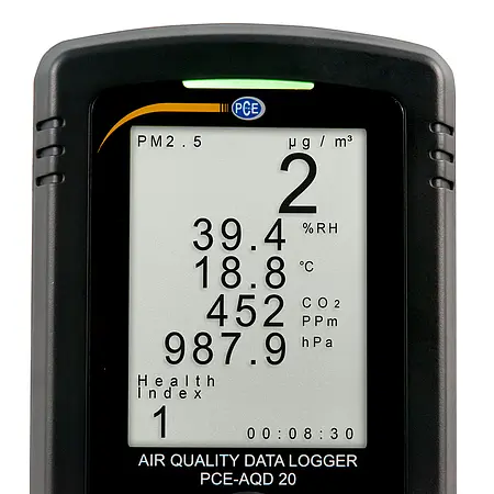 CO2 Data Logger PCE-AQD 20 Display