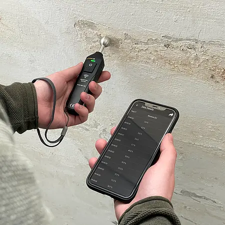 Concrete Moisture Meter PCE-PMI 1BT application