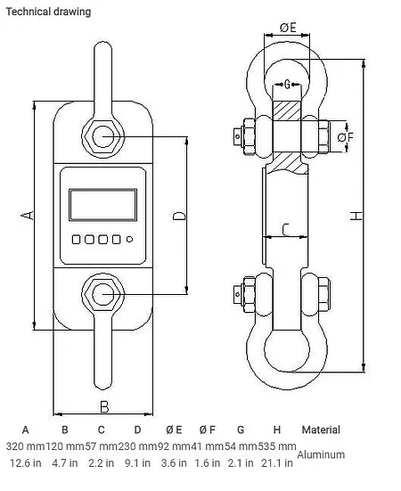 Crane Scale PCE-DDM 10