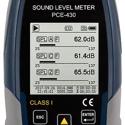 Data Logger with USB Interface PCE-430 display 2