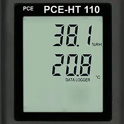 Display of Data Logger with USB Interface PCE-HT110-ICA incl. ISO Calibration Certificate