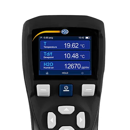 Dew Point Data Logger display