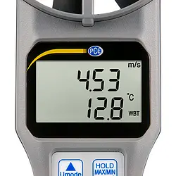 Dew Point Thermometer display