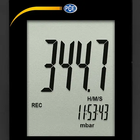 Differential Pressure Manometer PCE-P05 display