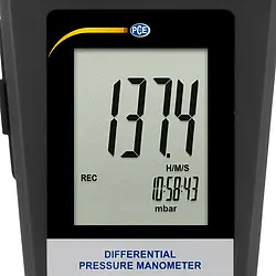 Differential Pressure Meter PCE-P01-ICA Incl. ISO Calibration Certificate