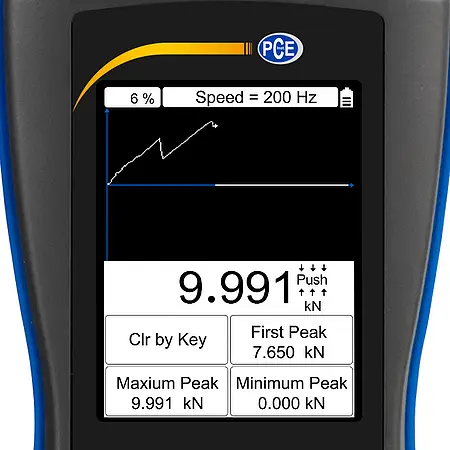 Force Gage PCE-DFG NF 10K display