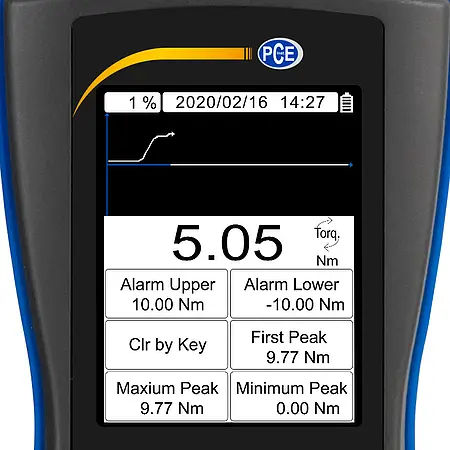 Force Gauge PCE-DFG N 10TW djsplay