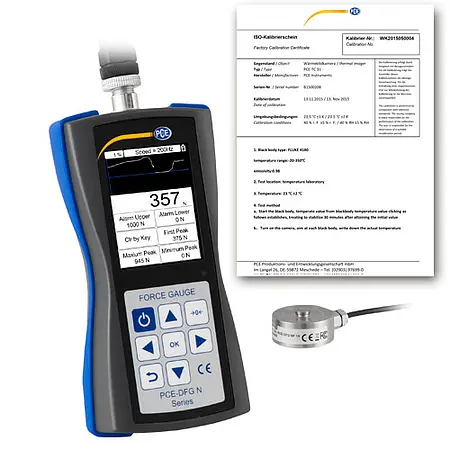 Force Gauge PCE-DFG NF 0.5K Incl. ISO Calibration Certificate