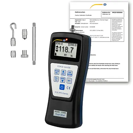 Force Gauge PCE-PFG 500-ICA incl. ISO-calibration certificate