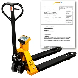 Hand Pallet Truck Scales PCE-PTS 1N-ICA incl. ISO Calibration Certificate