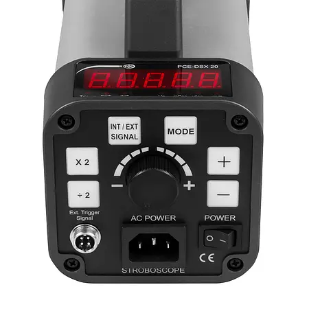 Handheld Tachometer PCE-DSX 20-ICA Incl. ISO Calibration Certificate