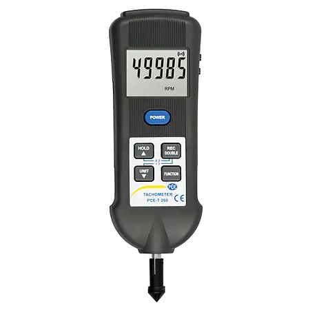 Handheld Tachometer PCE-T 260-ICA Incl. ISO Calibration Certificate