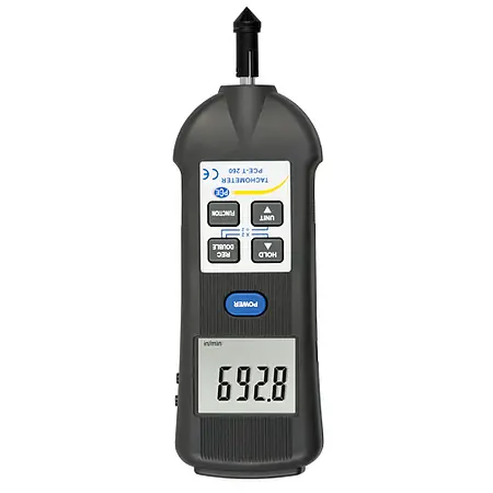 Handheld Tachometer PCE-T 260-ICA Incl. ISO Calibration Certificate