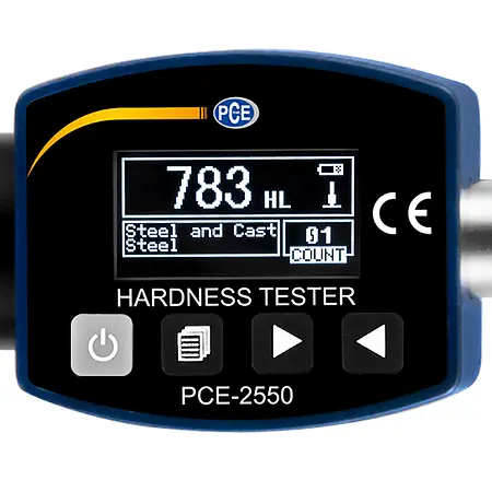 Hardness Tester PCE-2550 display