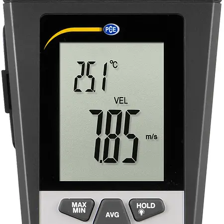 HVAC Meter PCE-VA 11-ICA display