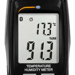 Hygrometer PCE-555BT display