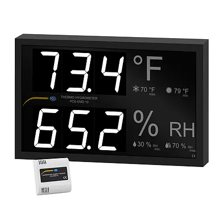 Hygrometer PCE-EMD 10-ICA Incl. ISO Calibration Certificate