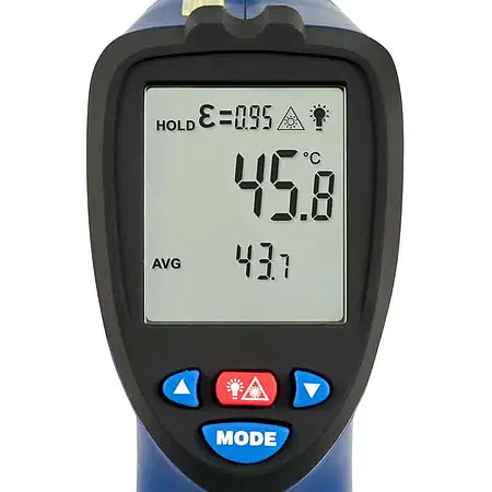 Infrared Thermometer PCE-890U display