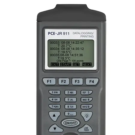 Infrared Thermometer PCE-JR 911 display