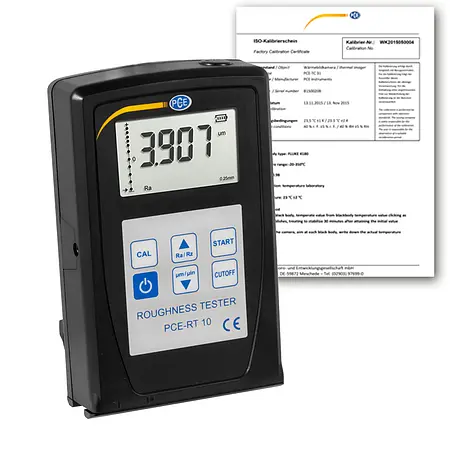 Material Surface Roughness Tester Incl. ISO Calibration Certificate - Overview