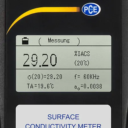 Material Tester for Metals PCE-COM 20 Display