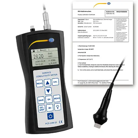 Material Tester for Metals PCE-COM 20-ICA incl. ISO Calibration Certificate