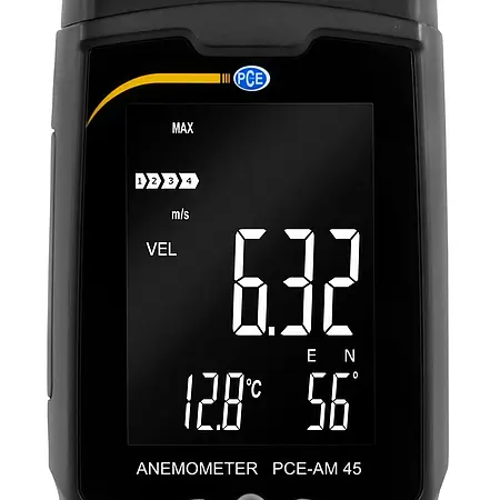 Multifunction Anemometer PCE-AM 45 display