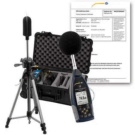 Outdoor Construction Noise Meter Kit PCE-432-EKIT-ICA incl ISO Calibration Certificate