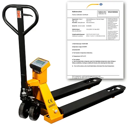 Pallet Truck Scales PCE-PTS 1N-ICA incl. ISO Calibration Certificate