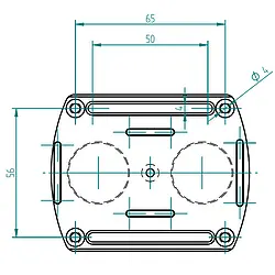 PCE-VDL MNT optional mounting plate for PCE-VDL 16I and PCE-VDL 24I logger