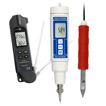 pH Meter Kit for the Food Industry PCE-PH20M-IR 80-KIT