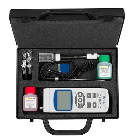 ph Meter Kit PCE-228-Kit Case