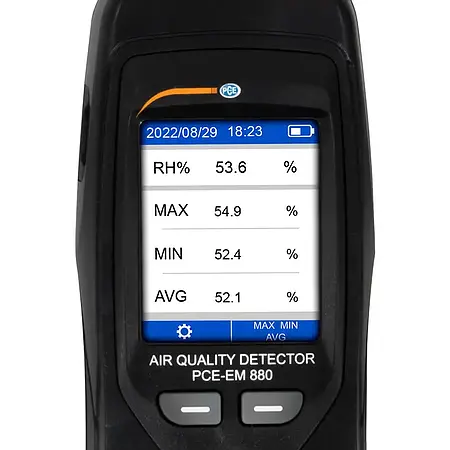 Relative Humidity Meter PCE-EM 880 display