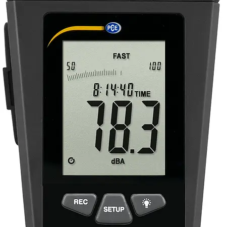 Sound Level Data Logger PCE-322ALEQ display