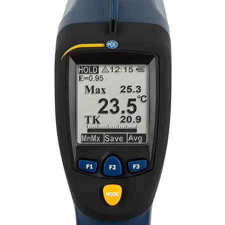 Temperature Meter PCE-893 display