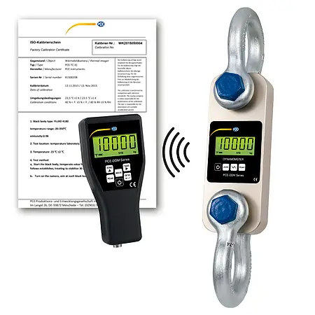 Tension Dynamometer PCE-DDM 10-ICA incl. ISO Calibration Certificate