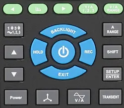 Three- / 3- Phase Power Meter / 3-Phase Power Analyzer PCE-PA 8300 keypad