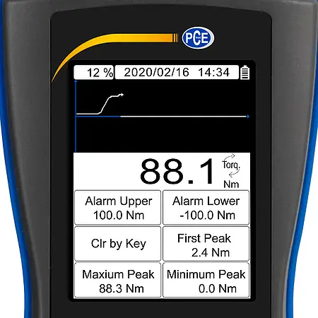 Torque Meter PCE-DFG N 100TW display