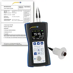 Ultrasonic Thickness Tester PCE-TG 300-HT5-ICA incl. ISO calibration certificate