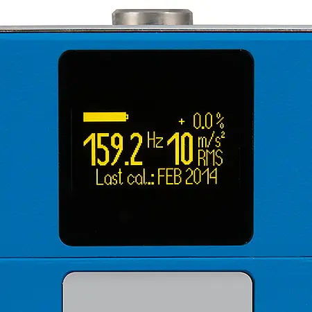 Vibration Meter Calibrator PCE-VC20 Display