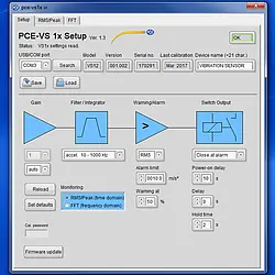 Vibration Sensor Switch PCE-VS11 Software